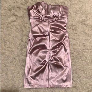Satin Rose Gold Dress